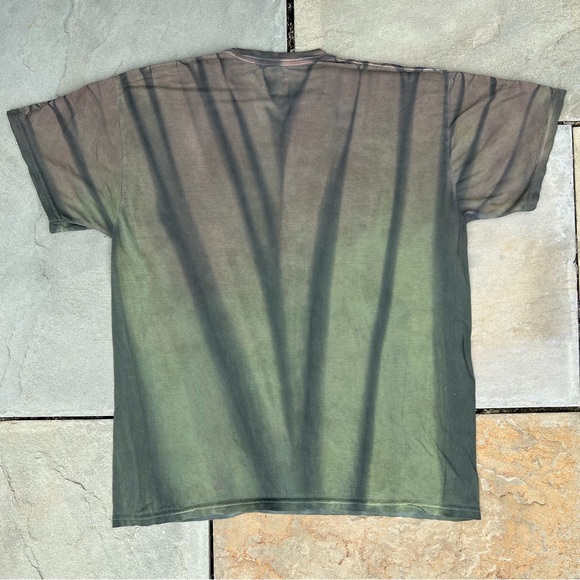 SOLD - Overdyed Reworked Vertical Striped Skate Shirt - Picture 2 of 5